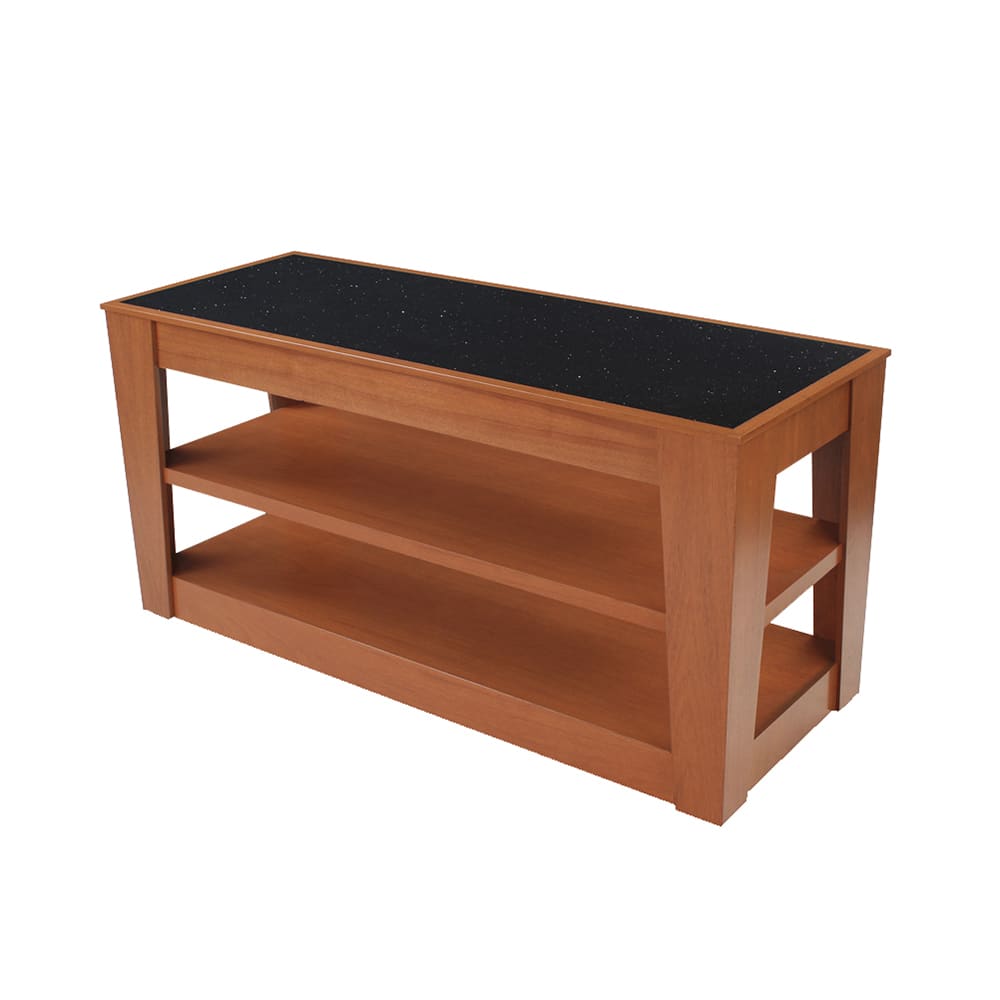 650-52016 72" Mobile Induction Table w/ Glass/Stone Countertop - Induction Units Not Include...