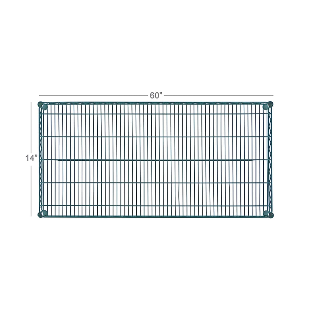 268-FF1460G Epoxy Coated Wire Shelf - 60"W x 14"D