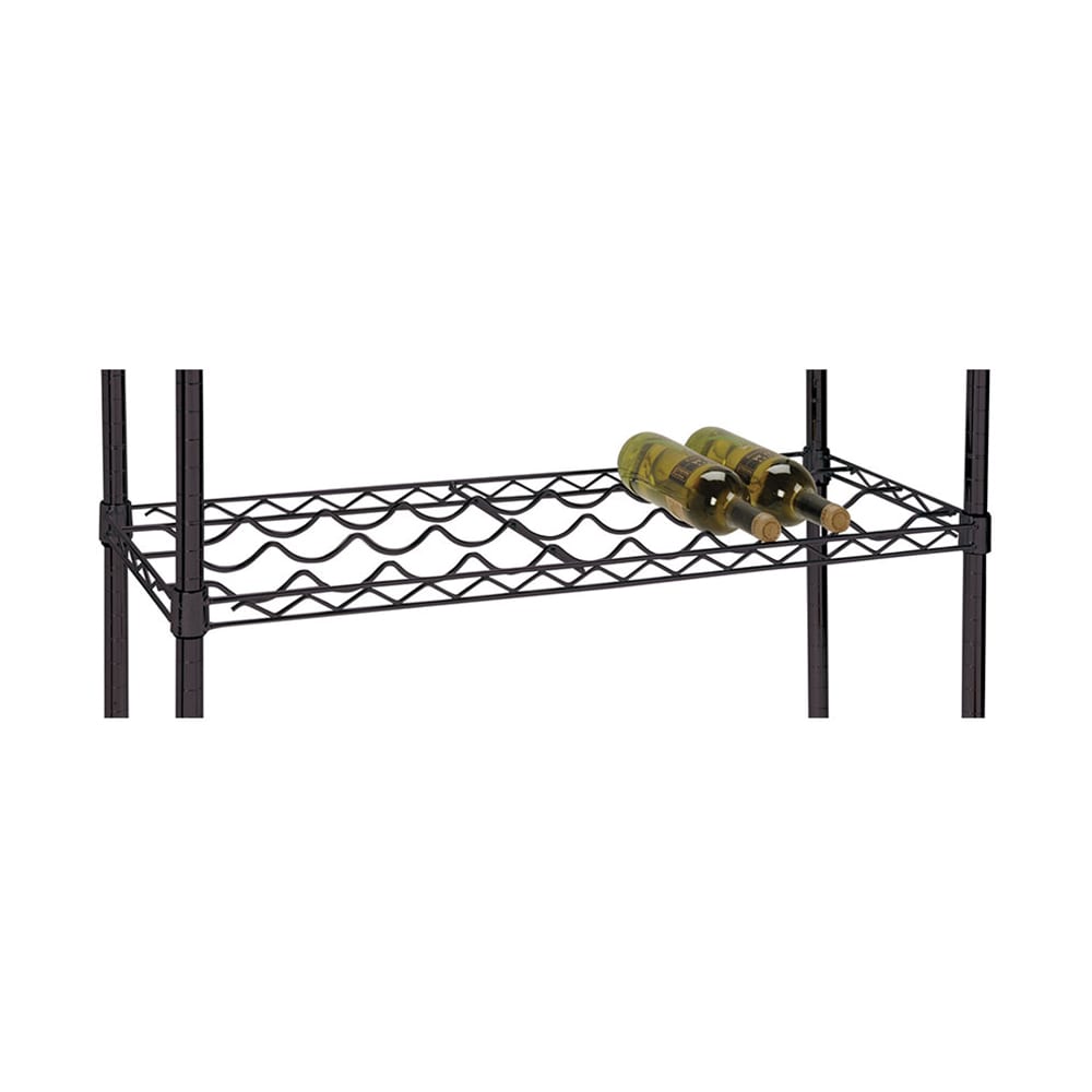268-FFWS1448BK Commercial Wine Shelf w/ (12) Bottle Capacity, Black Epoxy