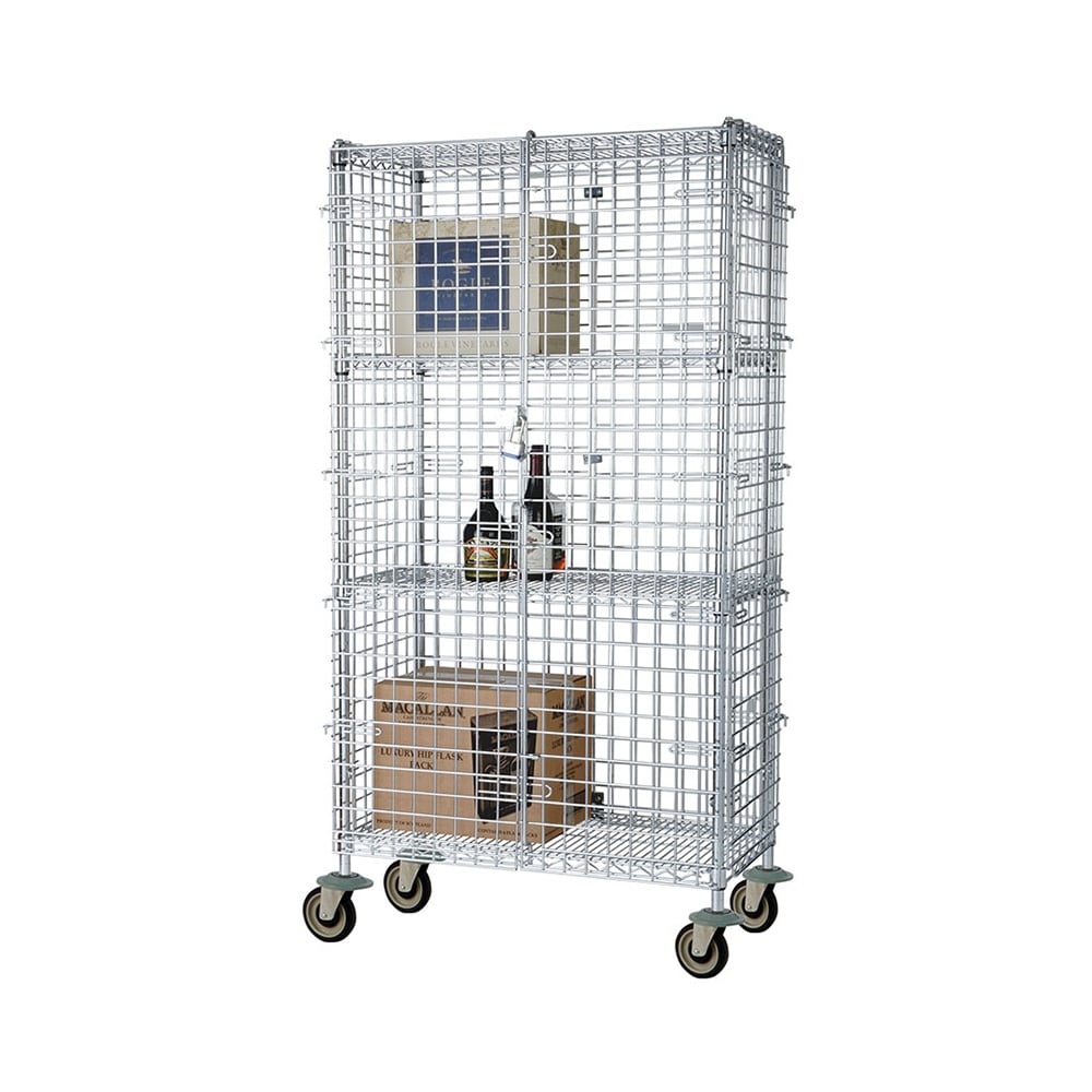268-FMSEC24484 48" Mobile Security Cage, 24"D