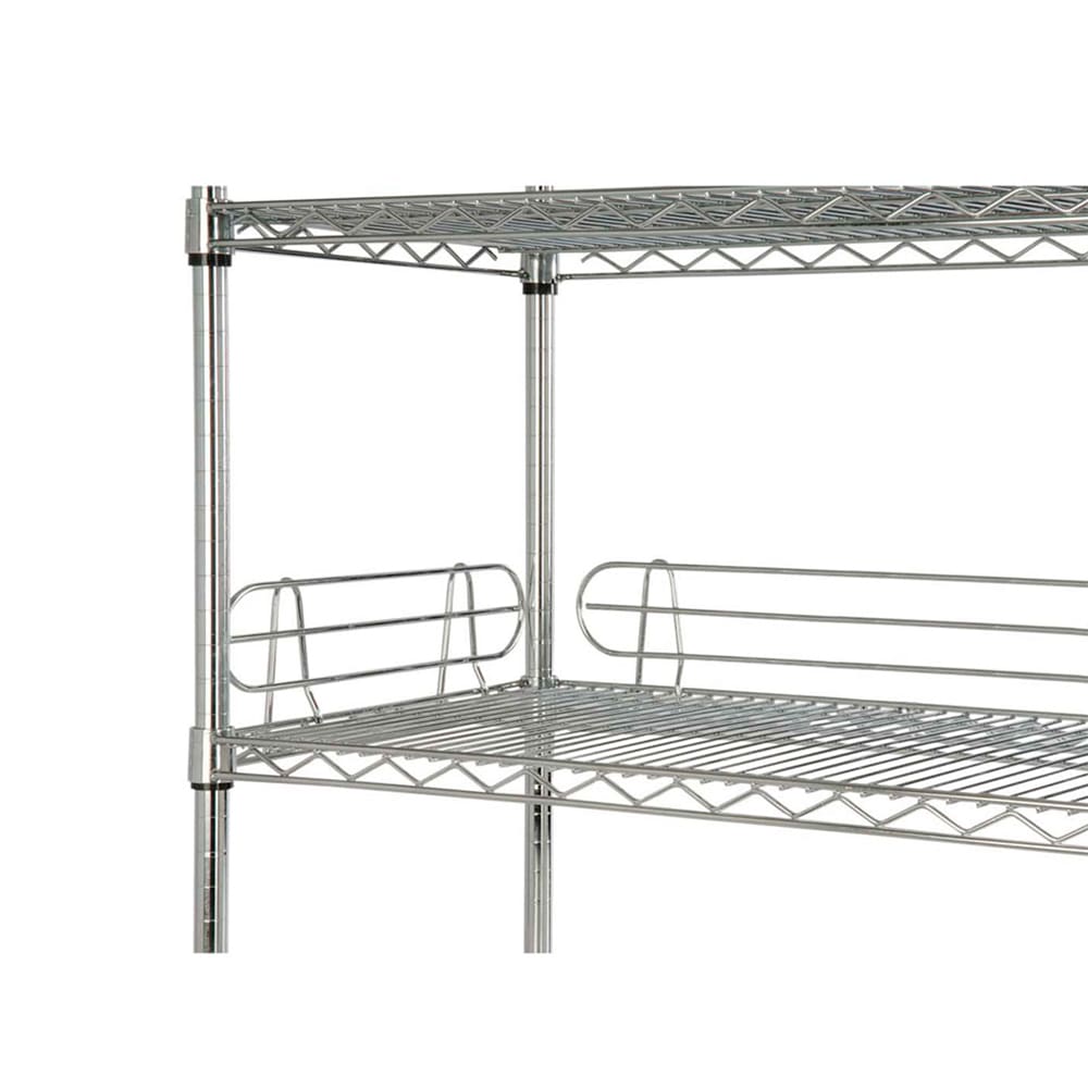 268-FL184C Shelf Ledge - 18" x 4", Chrome