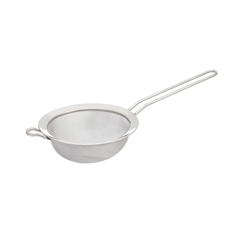 347-020420 2 3/4" Strainer w/ Pan Hook, Stainless Steel Mesh & Handle