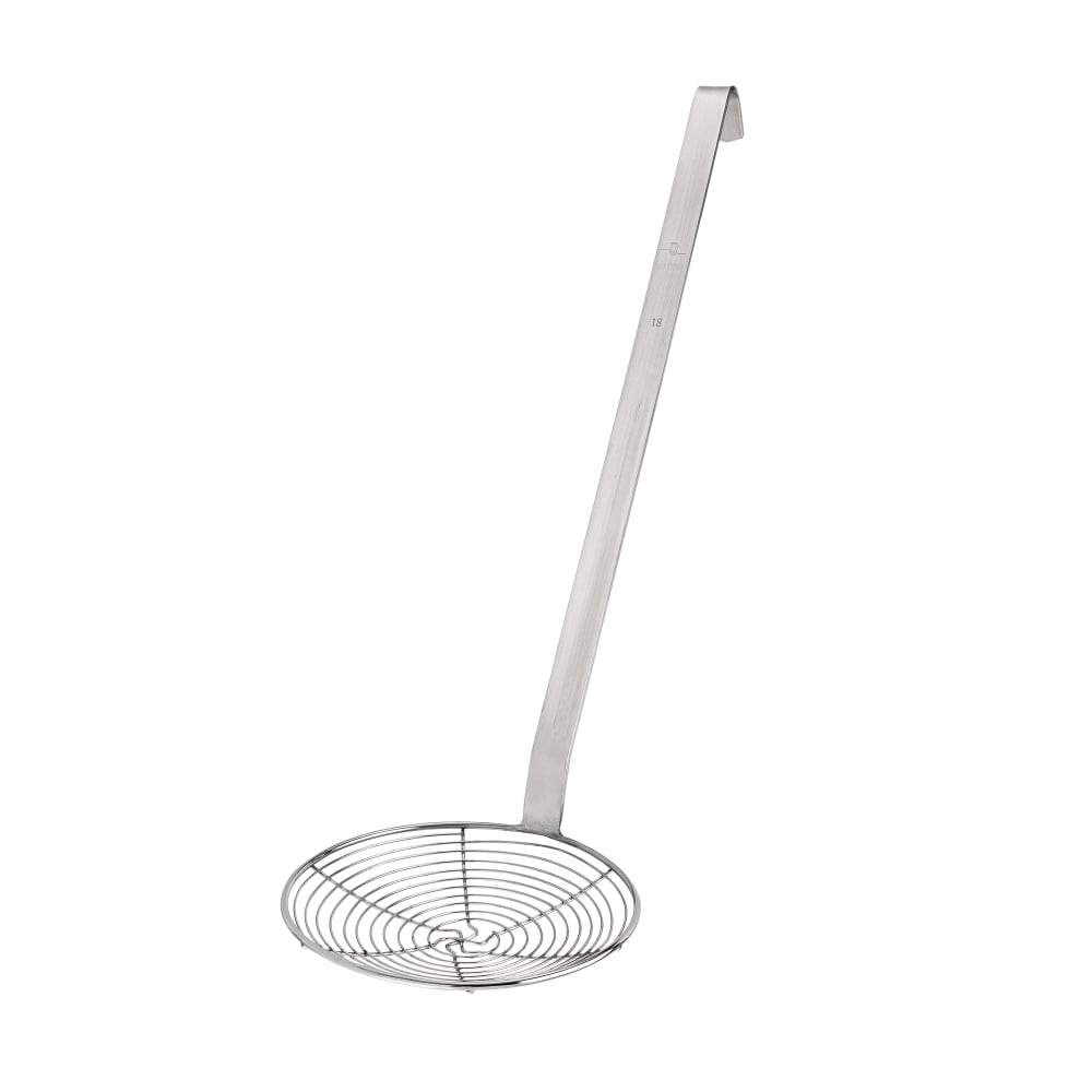 347-112295 7" Round Wire Fryer Skimmer w/ 14"L Handle, Stainless Steel