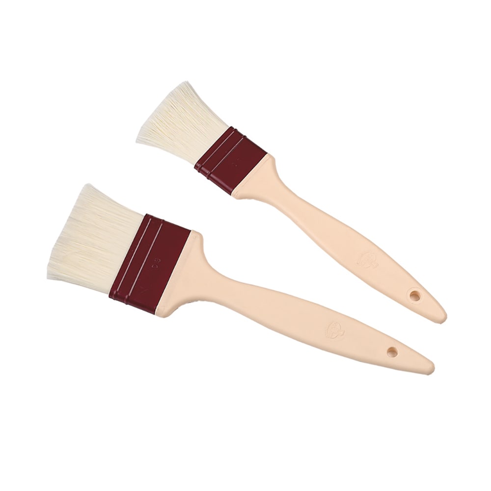 347-116004 1 5/8" Flat Pastry Brush - Polyamide Fiber Bristles, Plastic Handle