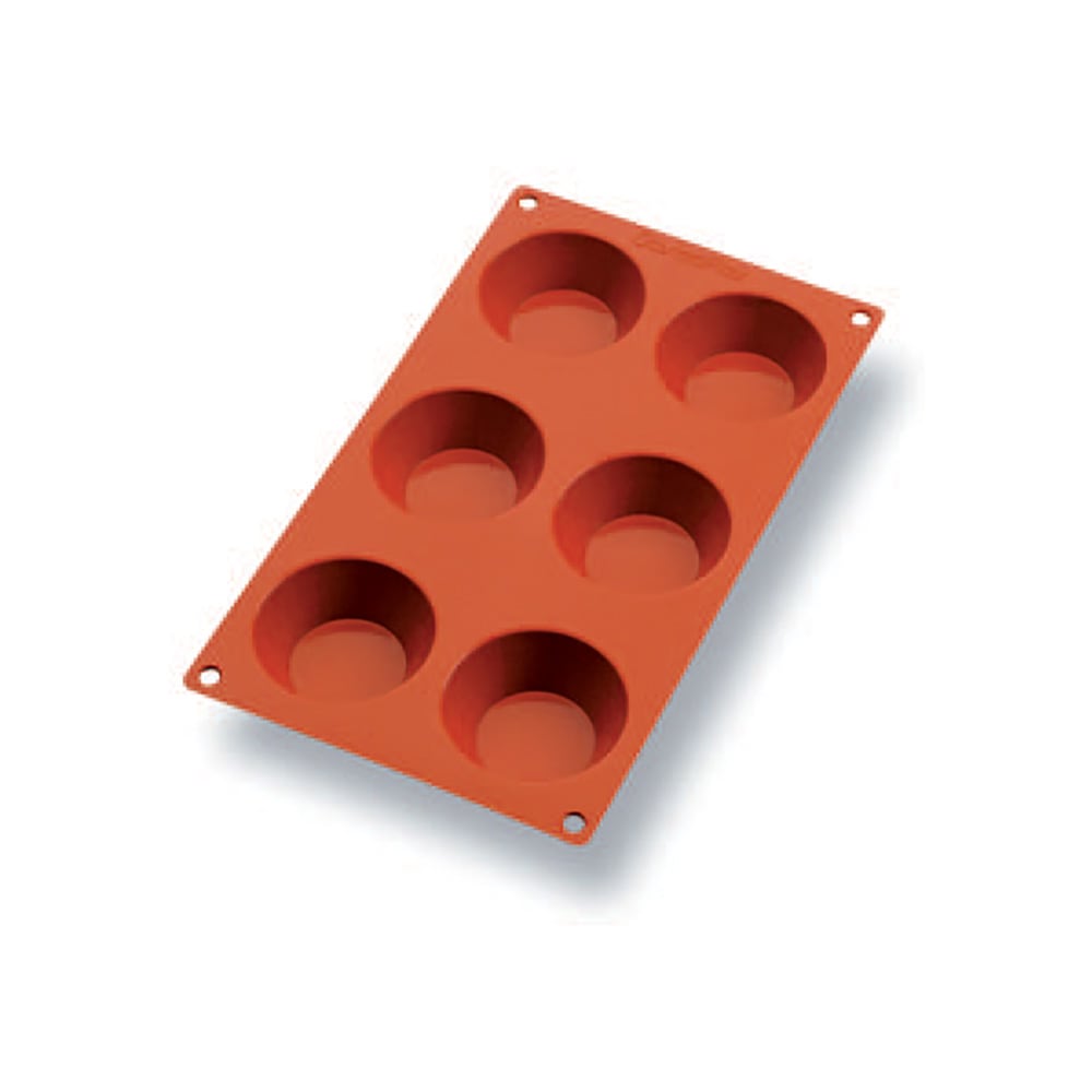 347-257930 Gastroflex® Tatin Mold w/ 6 Sections - Silicone