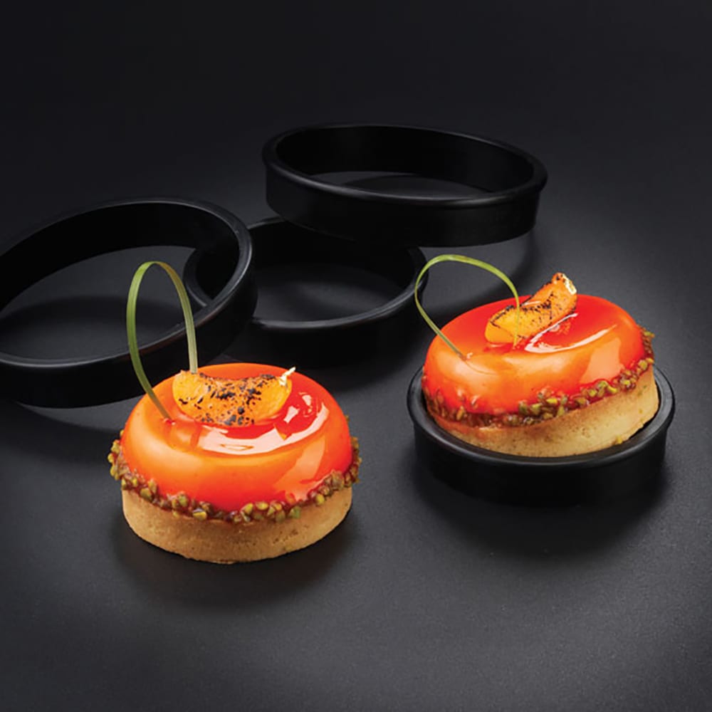347-346703 Exoglass® 2 3/4" Round Tart Ring - Non-Stick, Composite