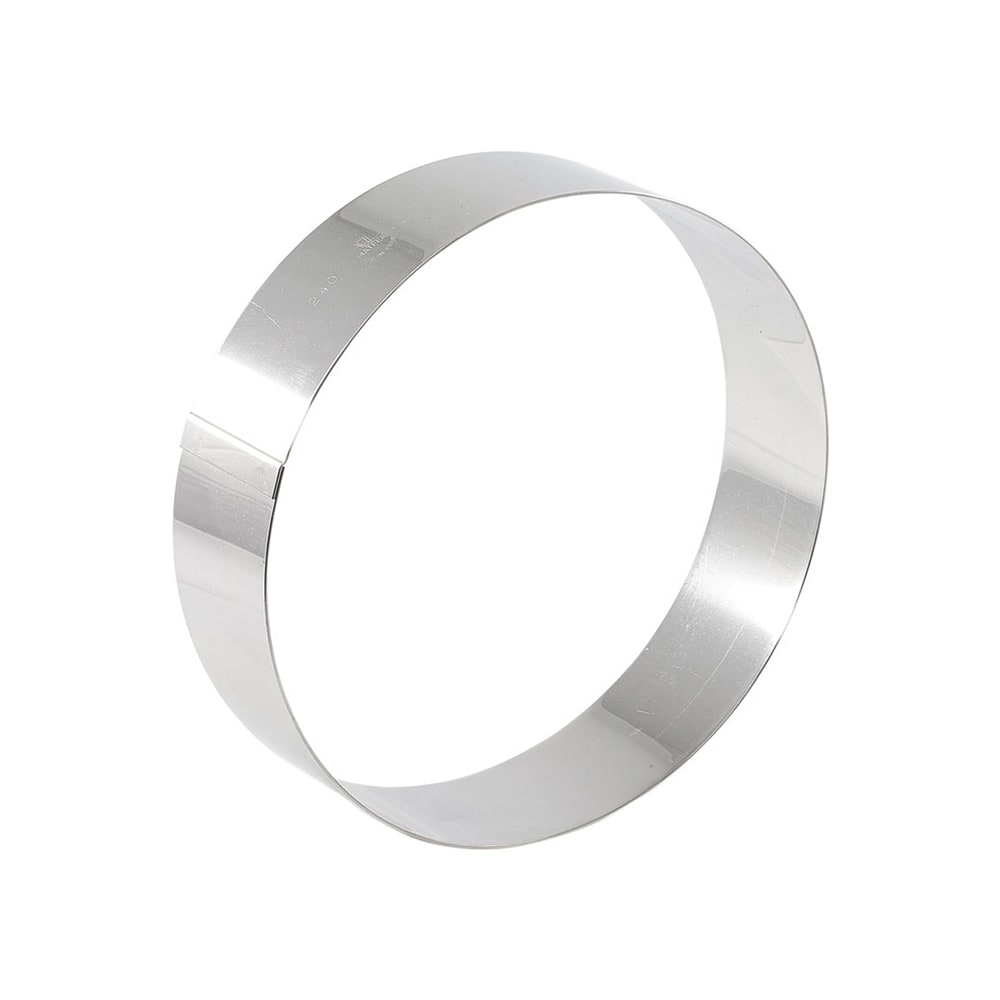 347-371406 6 1/4" Round Mousse Ring, Stainless Steel