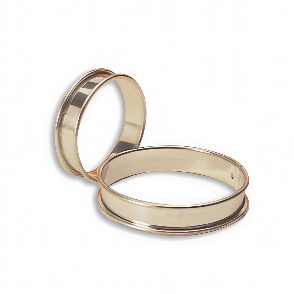 347-371613 8" Round Tart Ring - Stainless Steel