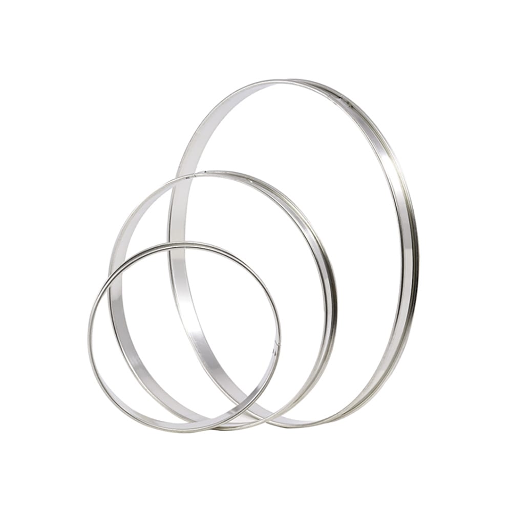 347-371704 3" Round Tart Ring - Stainless Steel