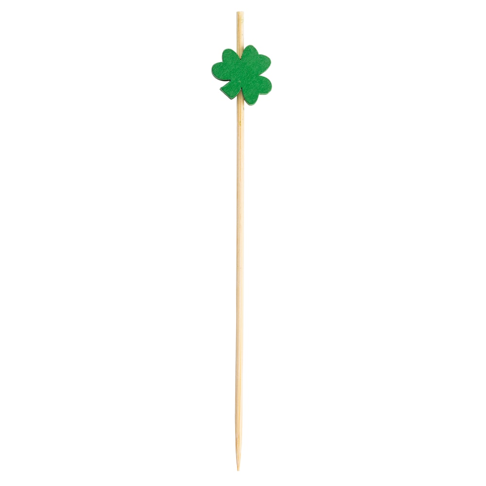 229-12142 4 1/2" Bamboo Shamrock Pick