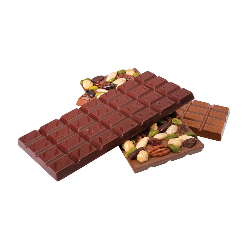 347-380258 Chocolate Bars Mold w/ 28 Sections - Polycarbonate, Transparent