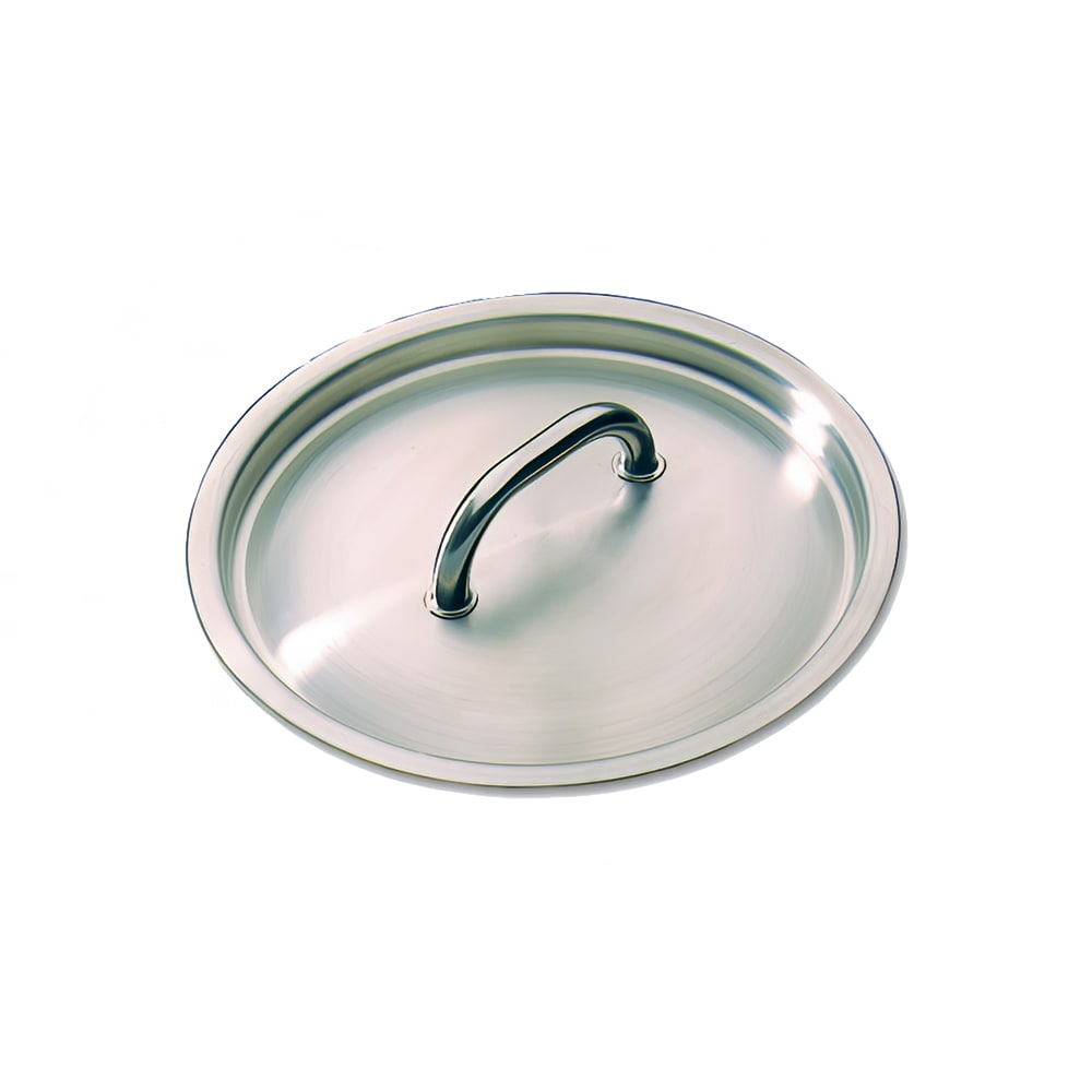347-692020 7 7/8" Round Sauce Pan Lid, Stainless Steel w/ Welded Handle