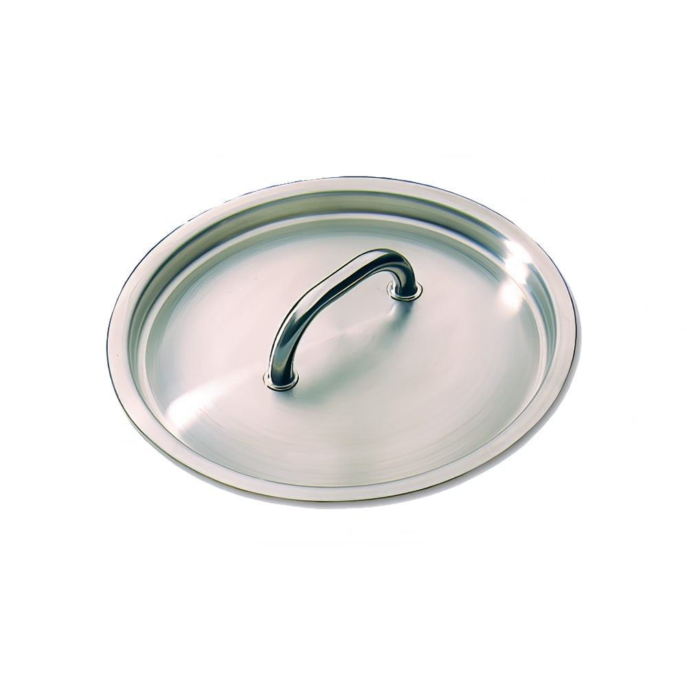 347-692024 9 1/2" Round Sauce Pan Lid, Stainless Steel w/ Welded Handle