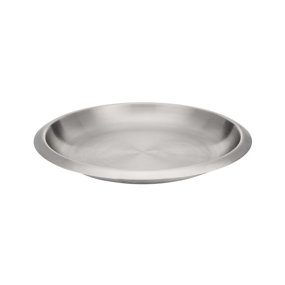 347-713730 12" Round Seafood Tray - Stainless Steel