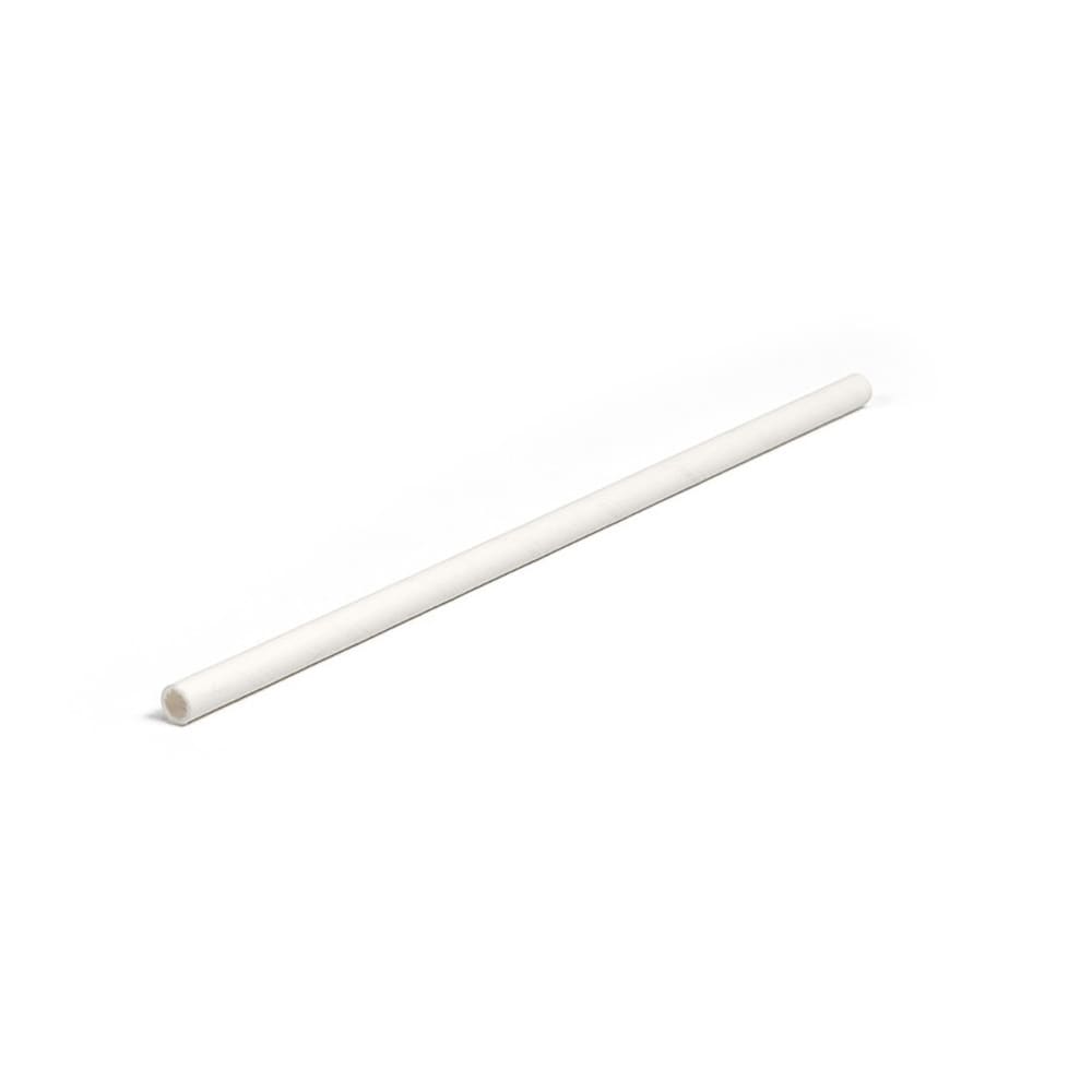 872-ASW002WHM28 7 3/4" Servewise® Wrapped Straws - Paper, White