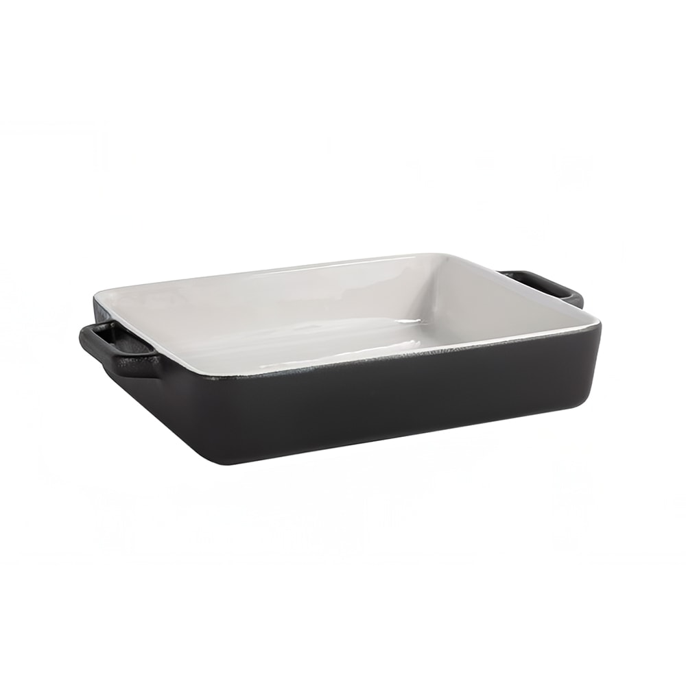 872-BBO038BKC28 120 oz Rectangular Kiln® Baking Dish - Porcelain, Black