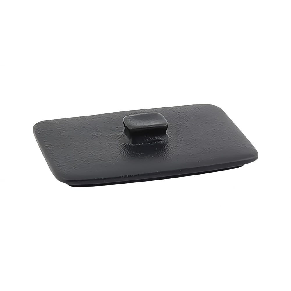 872-DLI135BKC23 Rectangular Kiln® Baking Dish Lid - 4 1/4" x 3 1/4", Porcelain, Black