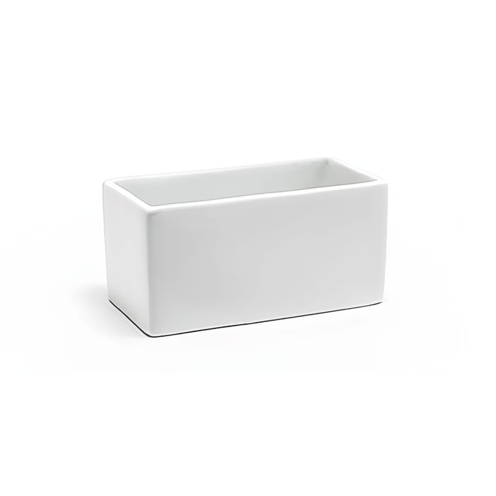 872-DSD065WHP23 5 oz Rectangular Ramekin - Porcelain, White
