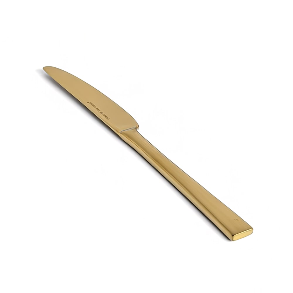 872-FDK006GOS23 9 1/4" Dinner Knife with 18/10 Stainless Grade - Parker Pattern, Matte Brass