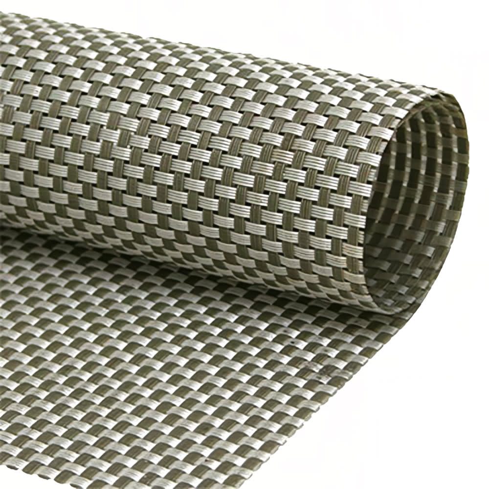 872-XPM067GRV83 Rectangular Sage Placemat - 16" x 12", Woven Vinyl, Metroweave®