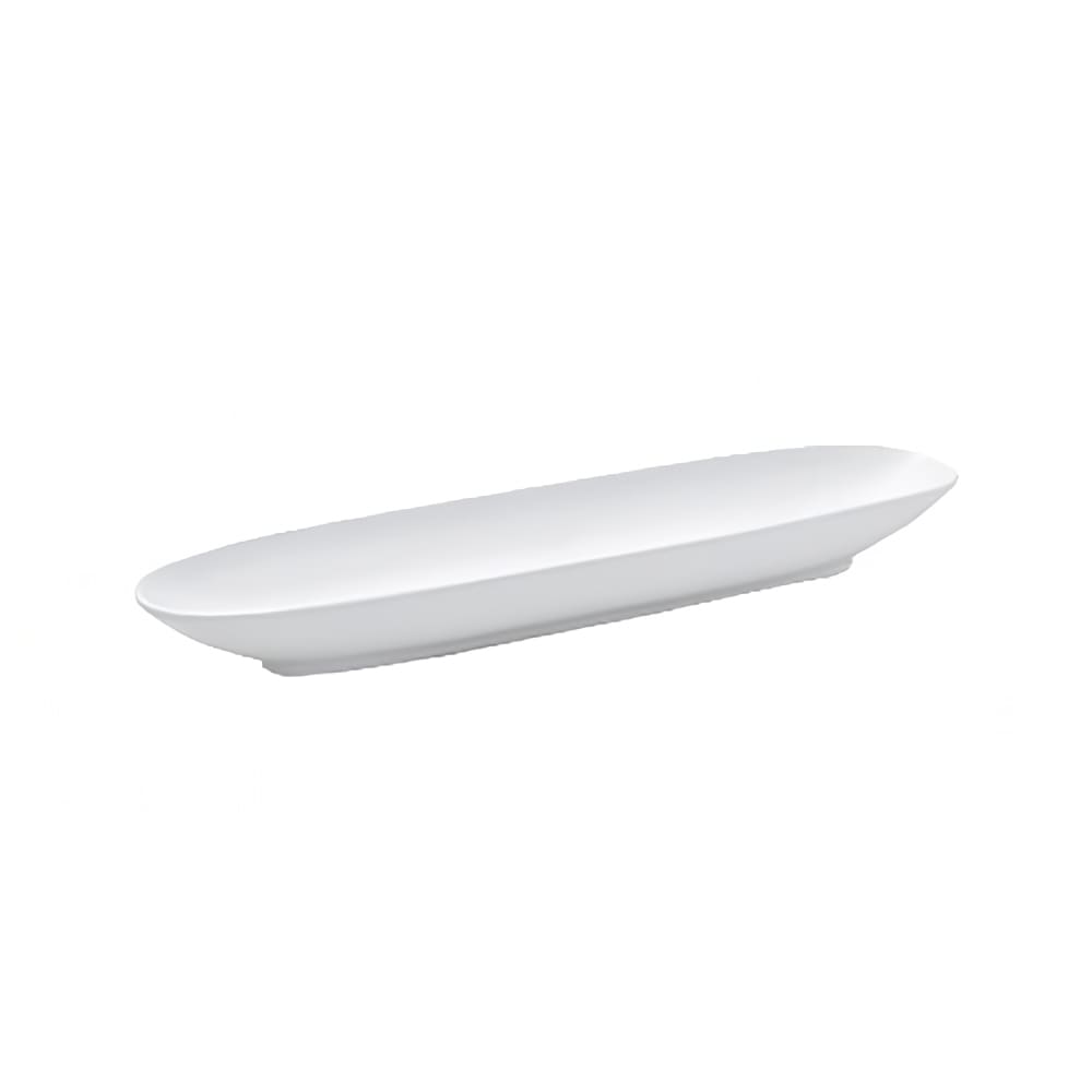 872-SPT025WHP12 14" x 3 1/2" Oval Serving Bowl - Porcelain, White
