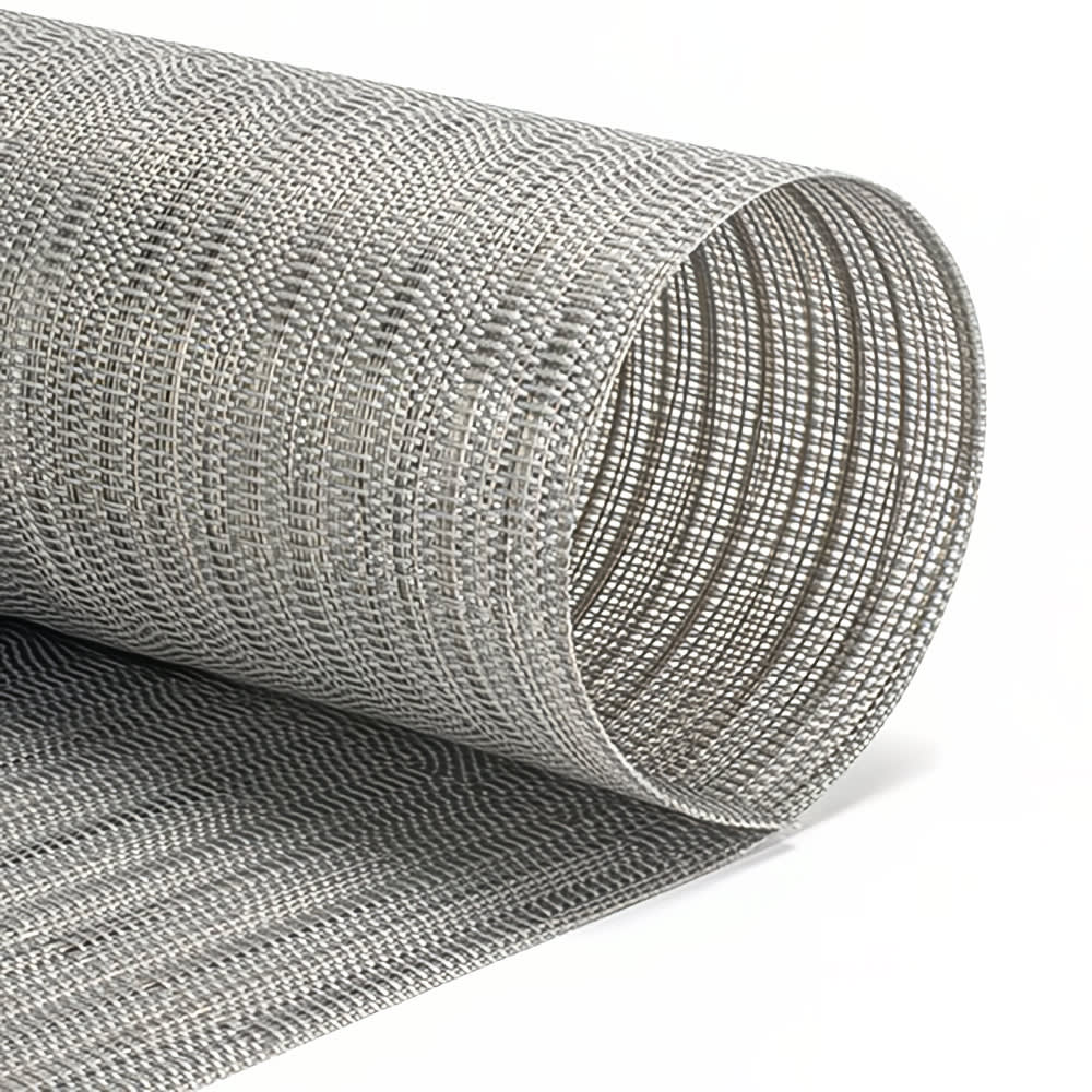 872-XPM120GYV83 Rectangular Gray Placemat - 16" x 12", Woven Vinyl, Metroweave®