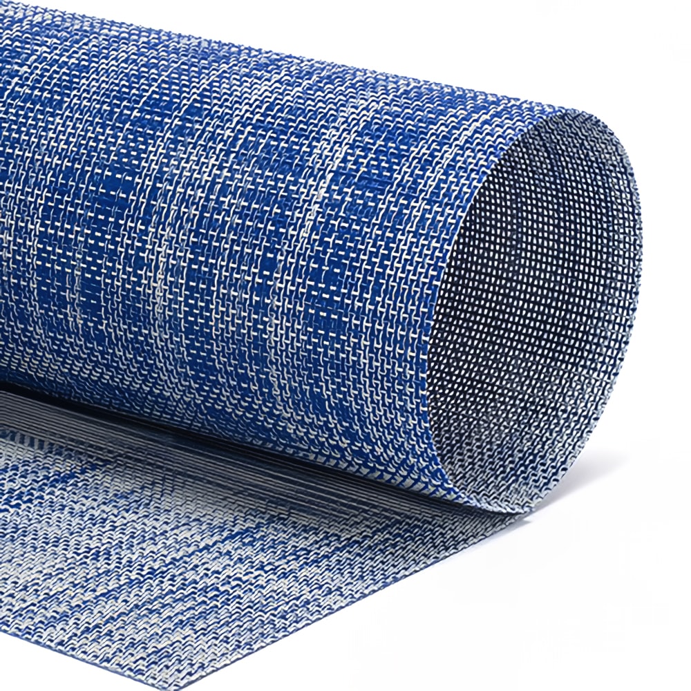 872-XPM123BLV83 Rectangular Cobalt Placemat - 16" x 12", Woven Vinyl, Metroweave®