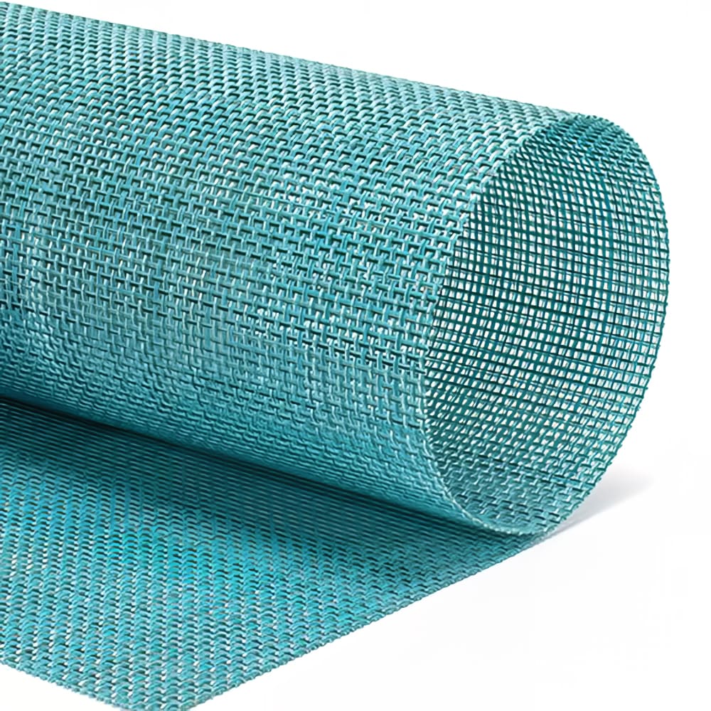 872-XPM125HBV83 Rectangular Teal Placemat - 16" x 12", Woven Vinyl, Metroweave®
