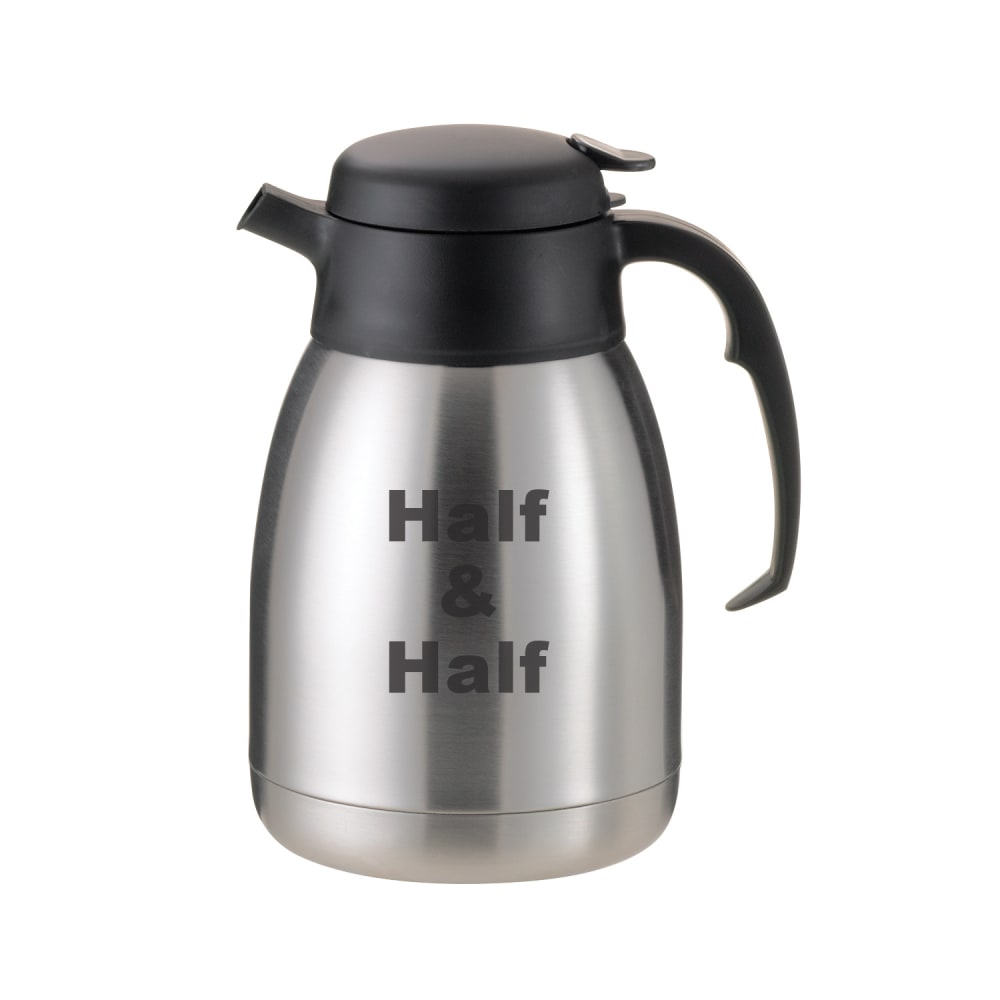 482-FVPC15HALFET 1 1/2 liter Vacuum Carafe w/ Push Button Lid & Stainless Liner - Brushed Sta...