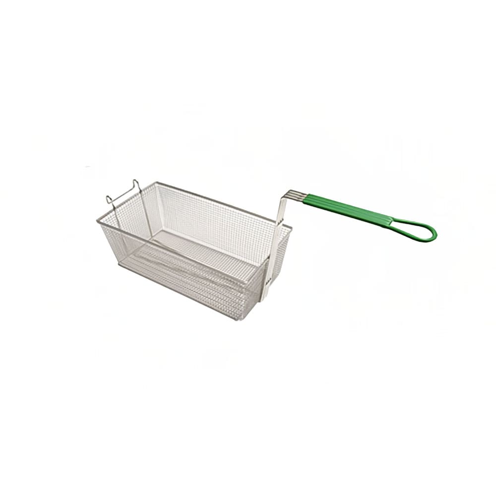 006-8030304 Fryer Basket w/ Coated Handle & Front Hook, 16 3/4" x 8 3/4" x 6"