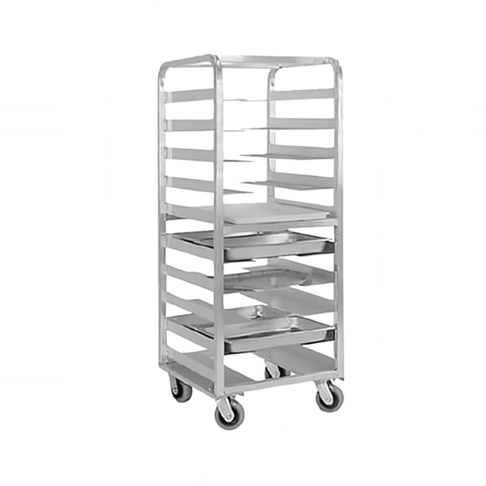 219-OTROT0610 25"W 10 Sheet Pan Rack w/ 6" Bottom Load Slides