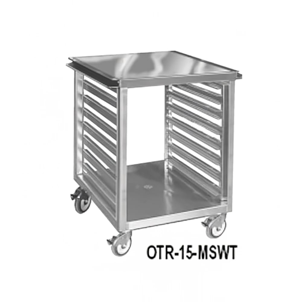 219-OTR16MS 21 1/2" Mixer Table w/ All Stainless Pan Slide Base, Mobile, 26 1/2"D