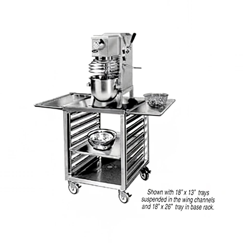 219-OTR17MSWT 25 1/2" Mixer Table w/ All Stainless Pan Slide Base, Mobile, 26 1/2"D