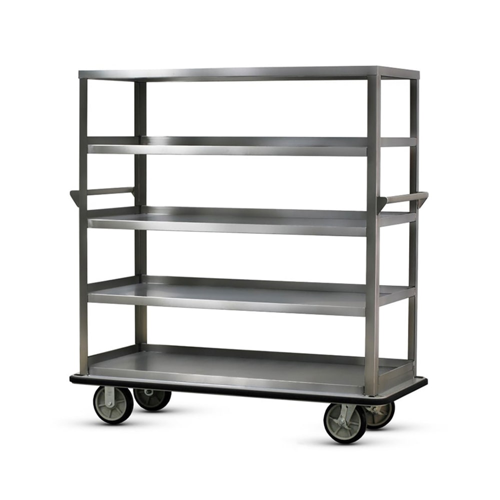 219-UCU509 Queen Mary Cart - 5 Levels, 1600 lb. Capacity, Stainless, Raised Edges