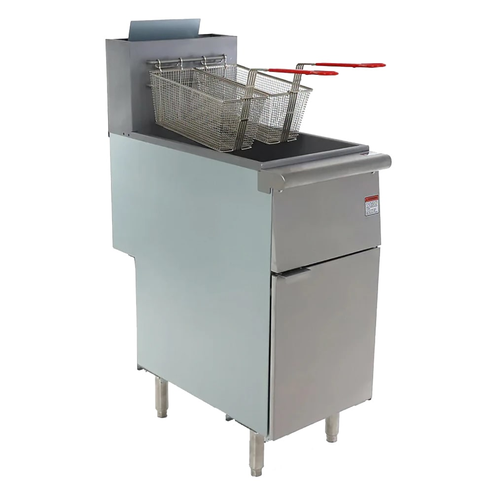 731-FF40LP Economy Gas Fryer- (1) 40 lb Vat, Floor Model, Liquid Propane