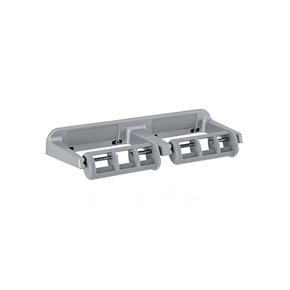948-814NRC Mounted Double Toilet Tissue Holder w/ No Roll Control, Aluminum