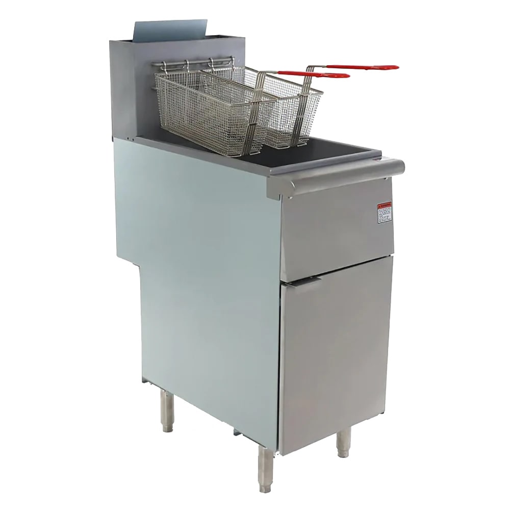 731-FF50LP Economy Gas Fryer- (1) 50 lb Vat, Floor Model, Liquid Propane
