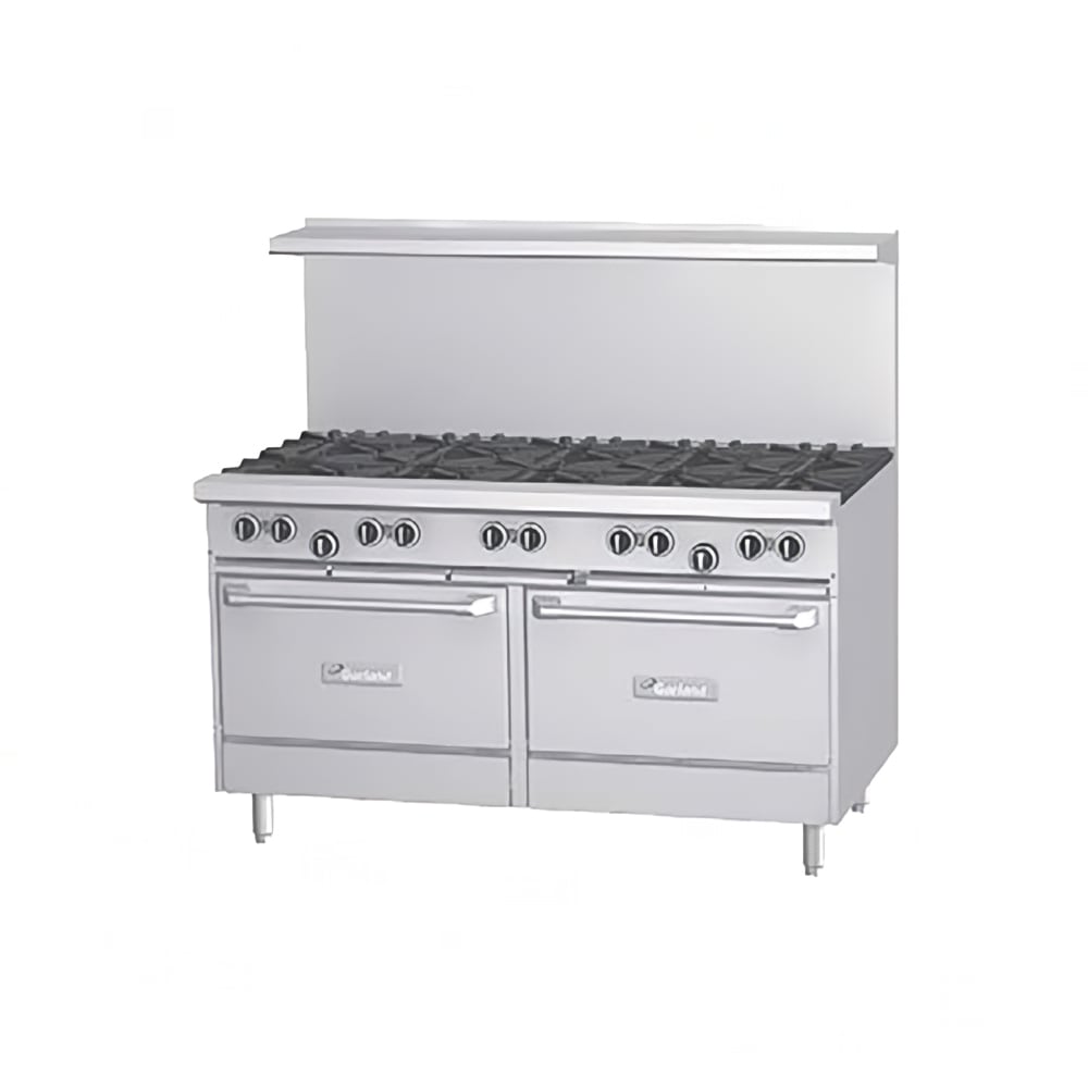 451-G606G24RSLP 60" 6 Burner Gas Range w/ Griddle & Standard Ovens & Storage Base, L...