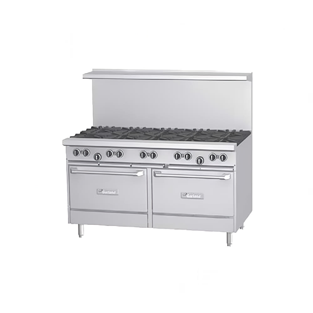 451-GFE6010RRNG 60" 10 Burner Gas Range w/ (2) Standard Ovens, Natural Gas