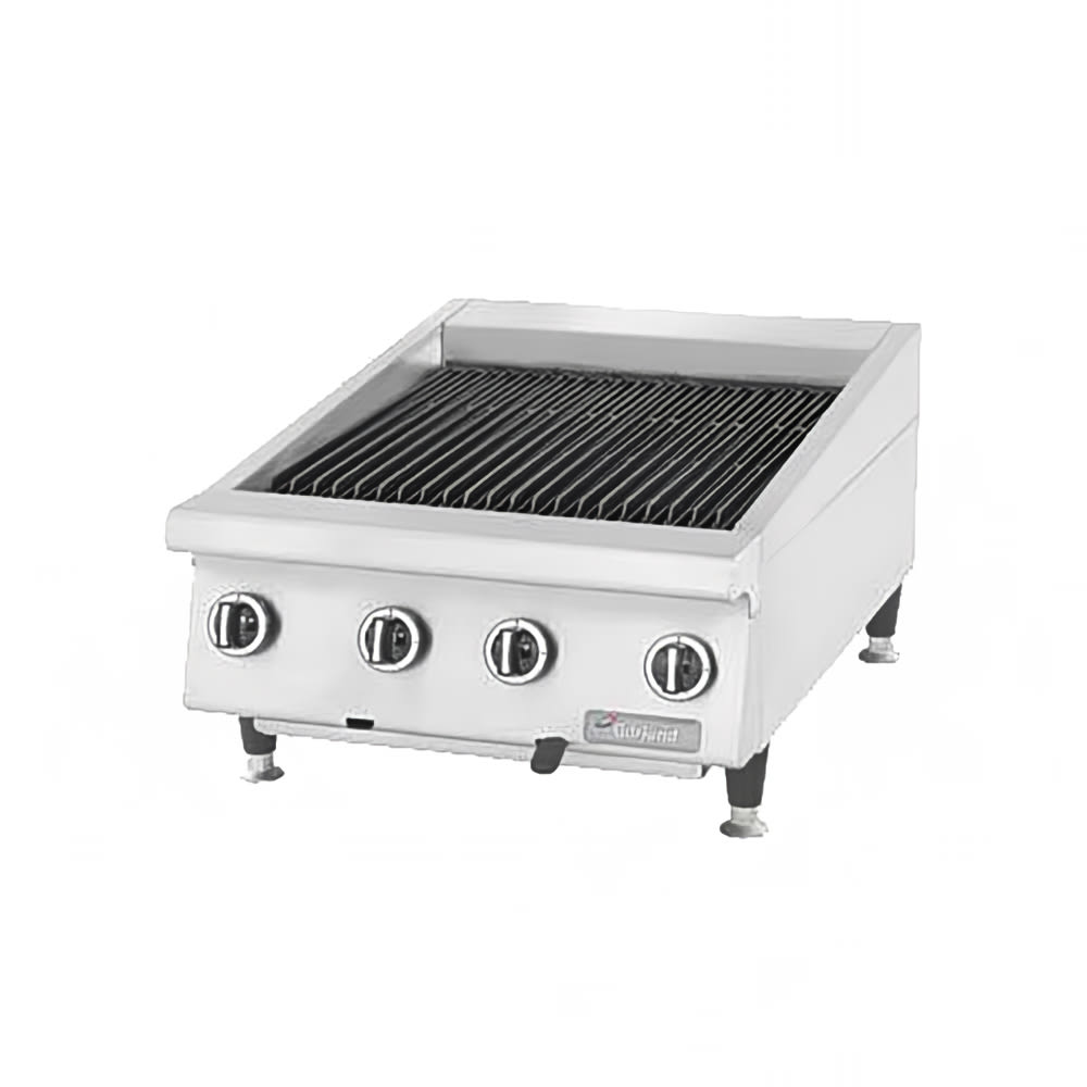 451-GTBG24AR24 24" Countertop Charbroiler w/ Cast Iron Grates - Manual Controls, Natural Gas