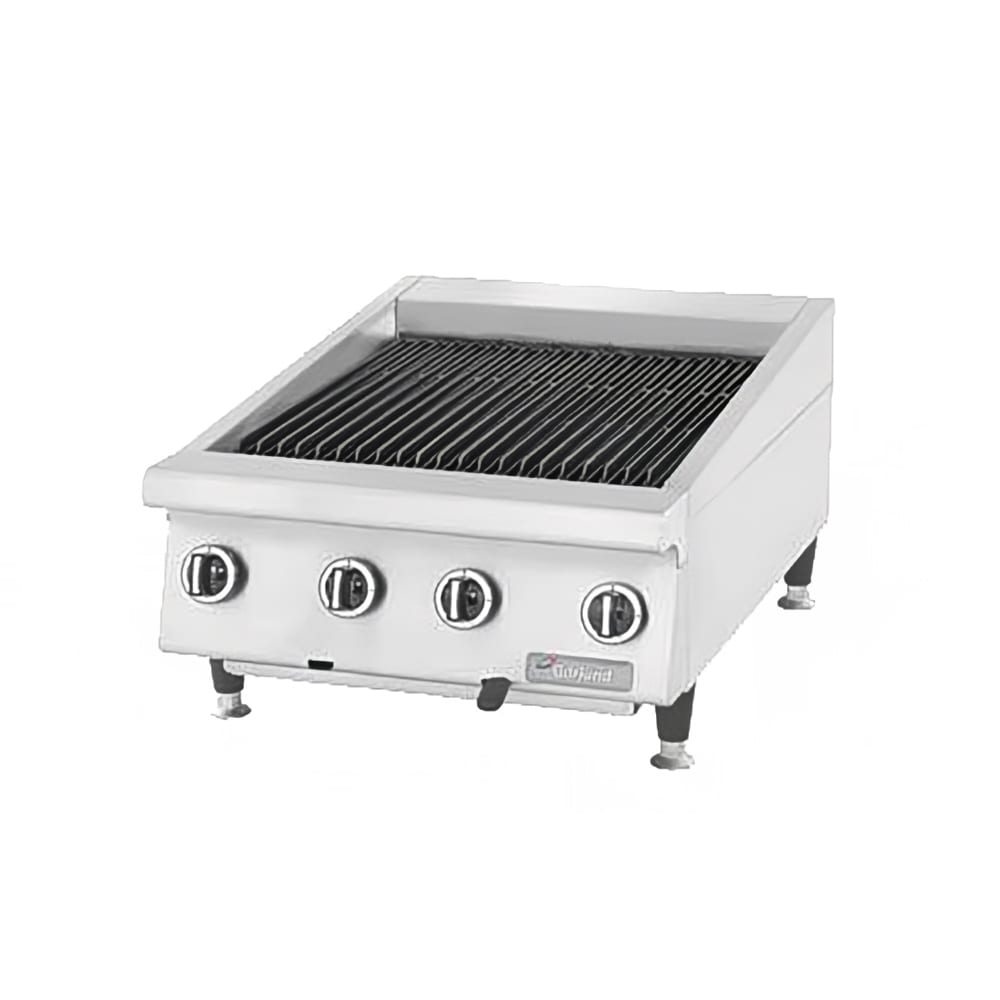 451-GTBG48NR48NG 48" Countertop Charbroiler w/ Cast Iron Grates - Manual Controls, Natural G...