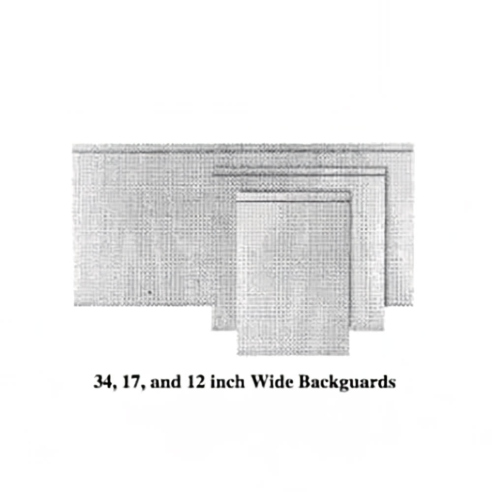 451-M51BG Master Series Backguard/ Flue Riser, 17" X 51"W, Stainless