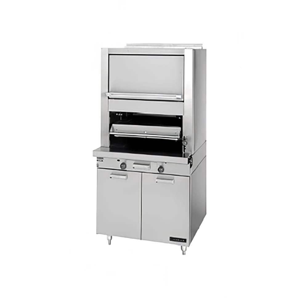 451-M60XSNG Radiant Deck Type Broiler w/ Upper Finishing Oven, Natural Gas