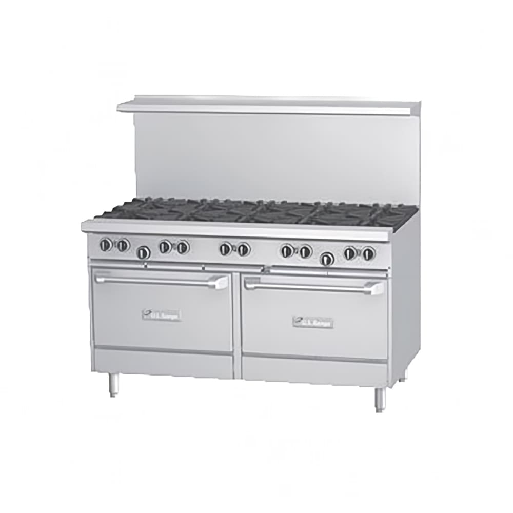 451-U606G24RRNG 60" 6 Burner Gas Range w/ Griddle & (2) Standard Ovens, Natural Gas