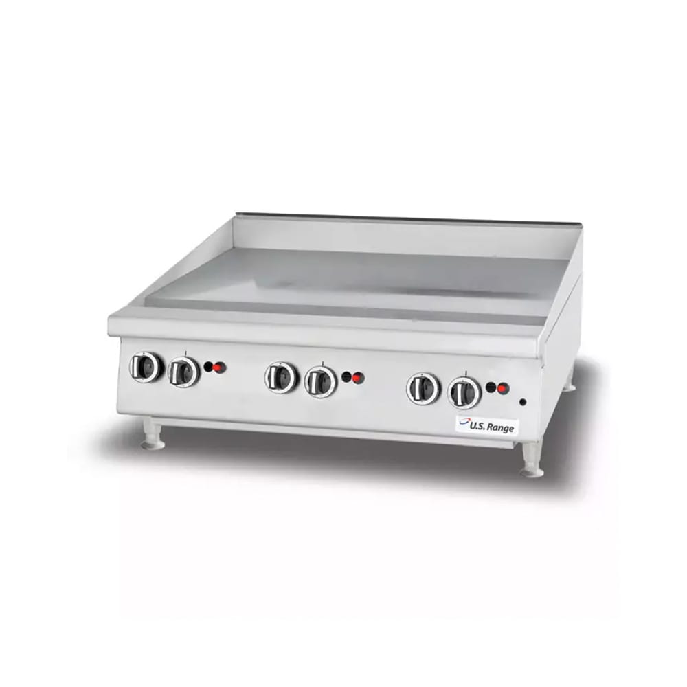 451-UTGG36GT36MNG 36" Gas Griddle w/ Thermostatic Controls - 1" Steel Plate, Natural Ga...