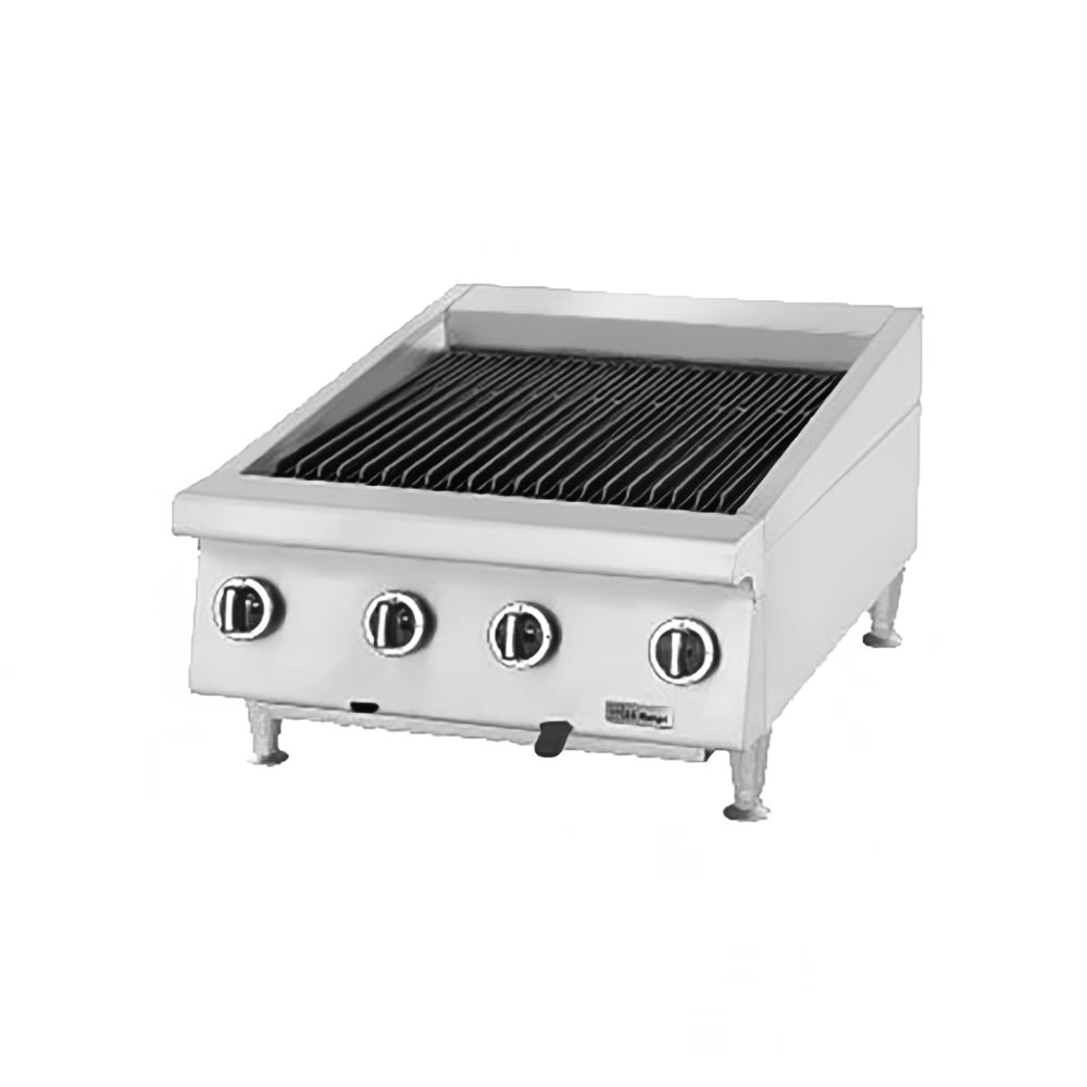 451-UTBG24AR24NG 24" Countertop Charbroiler w/ Cast Iron Grates - Manual Controls, Natural G...