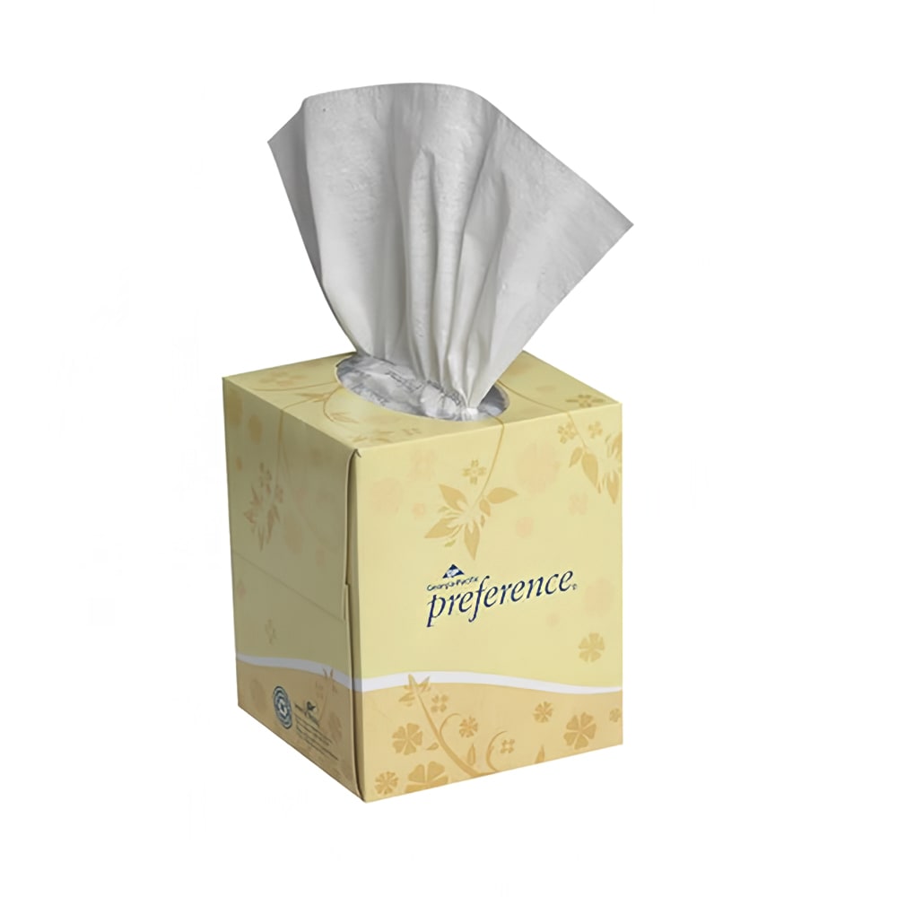350-FJ46200 Pacific Blue Select® 2-ply Facial Tissue Box - 100 Sheets/Box, White