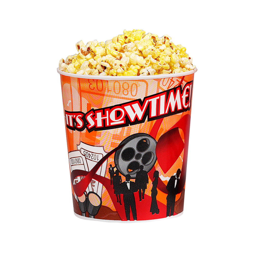 231-1196T 32 oz Showtime Design Disposable Popcorn Cups