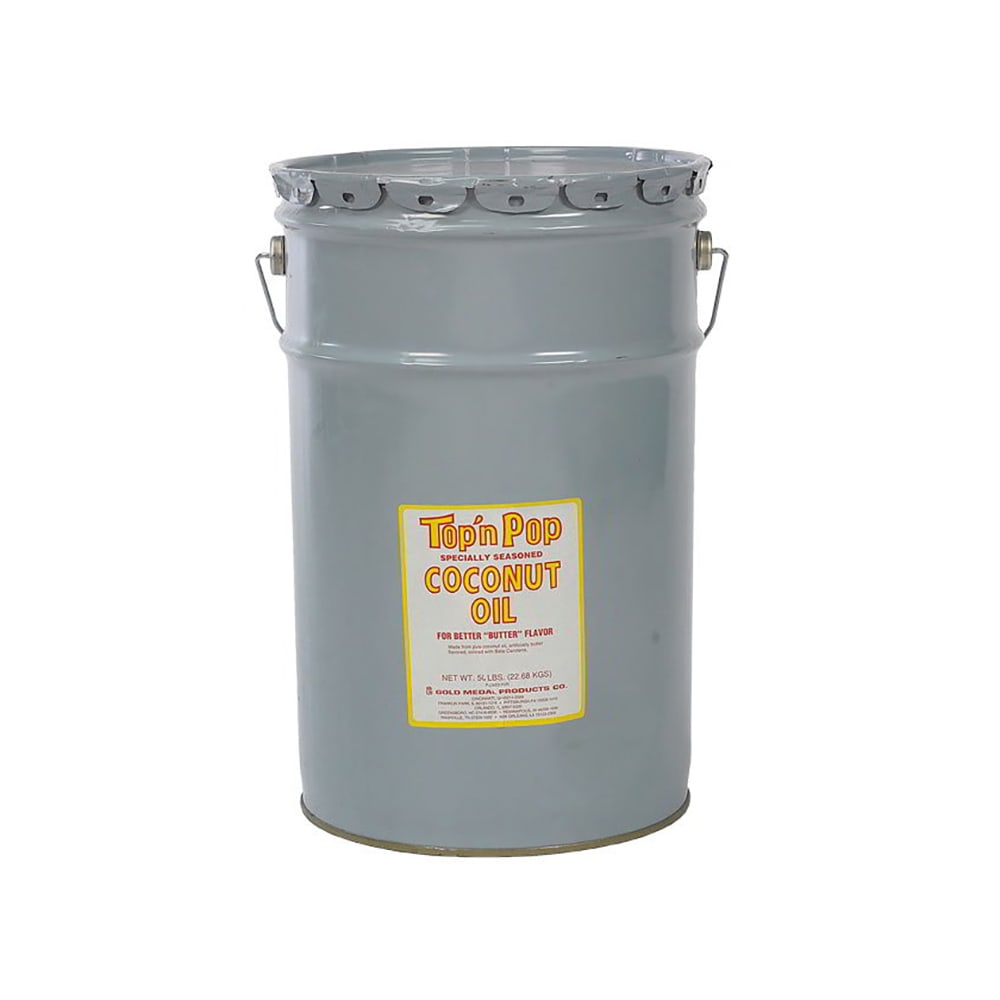 231-2041 50 lb Coconut Popping Oil w/ Butter Flavor