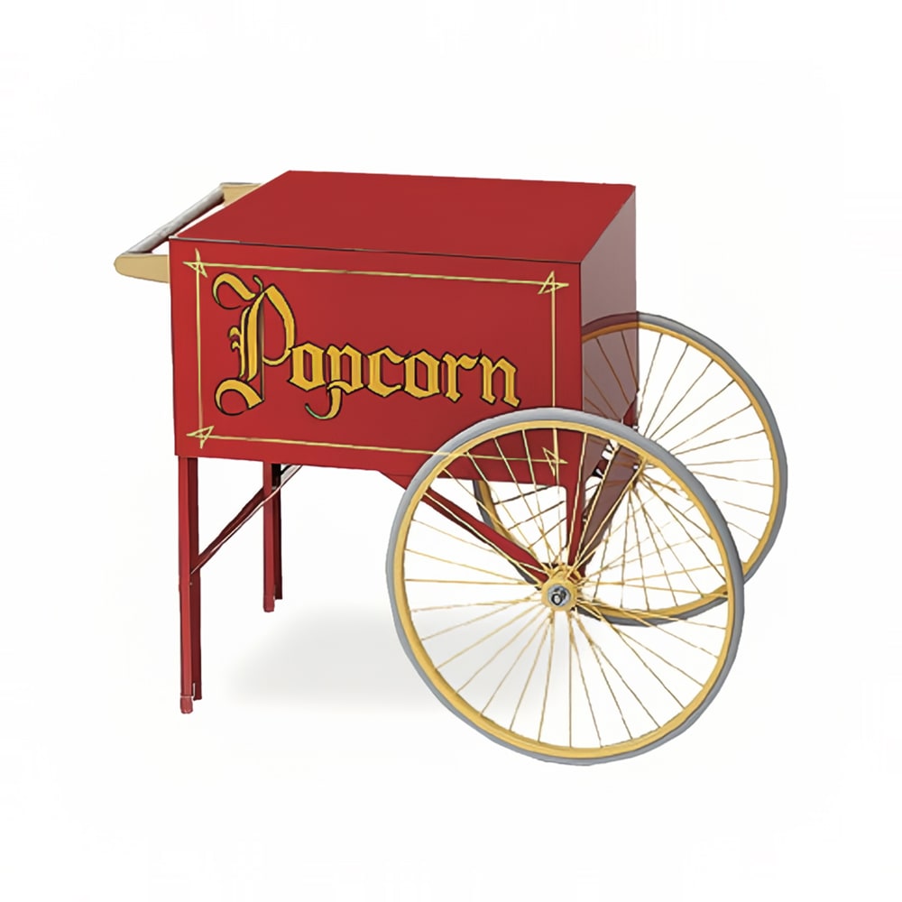 231-2015 Popcorn Wagon w/ 2 Spoke Wheels, Red, 20" x 28"